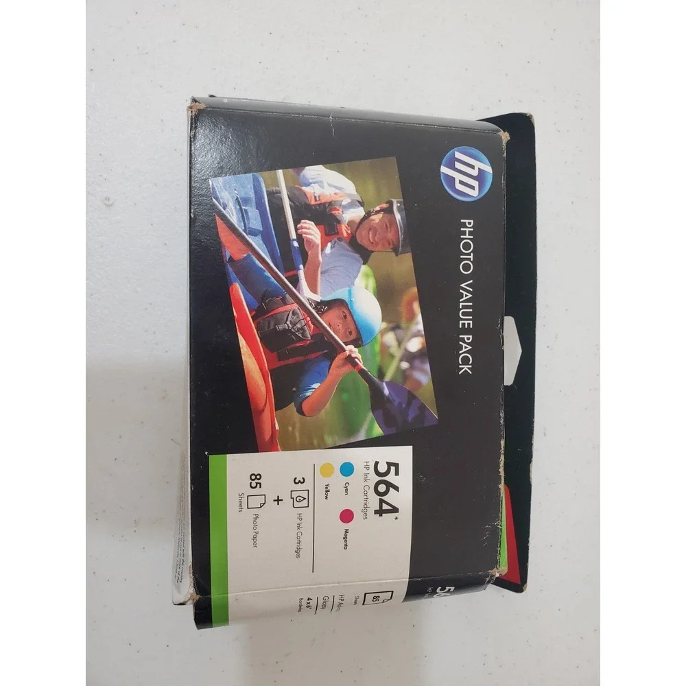 New HP 564 Photo Value Pack Ink Cyan Magenta Yellow Paper 85 Sh 4x6 Germany 2015